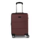 Bugatti  Brussels 3-Piece Hardside Luggage Set - ABS - Red-Double 360-degree spinner wheels for precise control and smooth, quiet rolling (8 wheels)