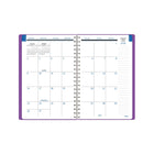 Mead 2026-27 Upper Class Student Weekly/Monthly Planner - 8½" x 6" - Purple - Bilingual-Weekly: 2-page per week spreads with ample writing space, Monthly: 2-page per month spreads with holidays