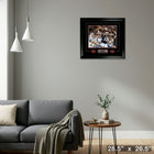 Tom Brady New England Patriots Photo with Pins & Plate - Framed Print - 28" x 26"-Ready to hang - arrives fully assembled