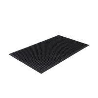 Edgewood Value Flex Plus Light Duty Anti-Fatigue Mat - 3' W x 5' L x 1/2" D - Black-Light Duty