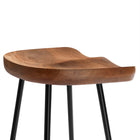 Modway Concord Backless Wood Bar Stools - Walnut - Set of 2-9