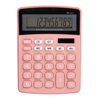 Pep Rally Calculator - Pink-Desktop calculator with easy-view 10-digit angled LCD display