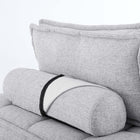 Modway Saunter Tufted Fabric Armless Chair - Light Grey-Chair Weight Capacity: 300 lb