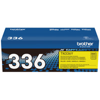Brother TN336 High-Yield Yellow Toner Cartridge-Yellow toner produces vivid, colourful documents