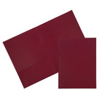 JAM Paper Two Pocket Presentation Folders, Burgundy Linen, 12 Pack (35113g)-Burgundy