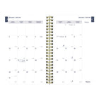 Blueline 2027 Essential Weekly/Monthly Planner with Gold Twin-Wire Binding - 8" x 5" - Minimalist - Bilingual-100% post-consumer recycled paper
