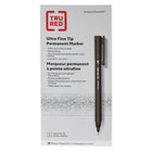 TRU RED Permanent Markers - Ultra Fine Tip - Black - 12 Pack-Marks most surfaces easily and resists fading