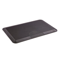 Safco Movable Anti-Fatigue Mat - 20"W x 30"D x 1"H - Black-Ideal for low pile carpet and hardwood floors