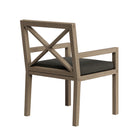 Modway Northlake Outdoor Teak Dining Armchair - Flint Grey-Assembly Required