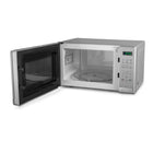 Commercial Chef 0.7 cu ft. 700W Countertop Microwave - Stainless Steel-Preset Menus: This small microwave countertop heats common foods with the touch of a button. Preset Menus on this 0.7 cu ft microwave include Popcorn, Potato, Pizza, Frozen Vegetable, & more.
