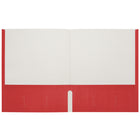 Staples Twin Pocket Portfolio - Letter Size - Red-Holds up to 100 sheets of Letter Size paper (50 per pocket)