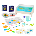Battat Education Light Box Playset-Light Box: A colour-changing light box set for shape learning and sensory play