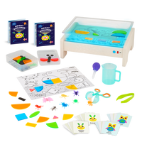 Battat Education Light Box Playset-Light Box: A colour-changing light box set for shape learning and sensory play