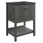 Modway Steam 24" Bathroom Vanity - Grey/Black-Sink Basin Not Included