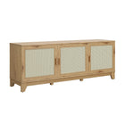 Manhattan Comfort Sheridan 62.99" Mid-Century Modern TV Stand - Nature-30 Day Limited Manufacturer's Warranty