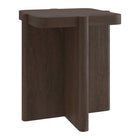 Hudson&Canal Laguna 20" Wide Square Side Table - Brown Oak-A modern take on a retro look for your living room, den, and more