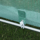 Outsunny 20x10x7ft Walk-in Tunnel Greenhouse - Green-Durable, tear-resistant, and well ventilated PE plastic cover  
