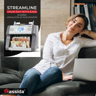 Cassida Mixed Denomination Single Pocket Currency Counter (CAD/USD) with Advanced Counterfeit Detection-Gris