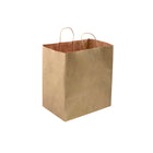 Reliabag Paper Bags - Twist Handles - 14" W x 10" D x 15.75" H - Kraft - 200 Pack-Made by the premium kraft paper with the re-enforced flat bottom