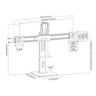 IntekView Easy Adjust Freestanding Double Monitor Stand-10