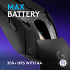 Logitech G309 LIGHTSPEED Wireless Lightweight Gaming Mouse - Black-Max Control: Up to 6 programmable buttons for personalized gameplay and custom shortcuts