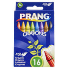 Prang Crayons - Standard Size - 16 Assorted Colours - 16 Pack-Crayons with unique formula that is safer, smoother and more colourful experience