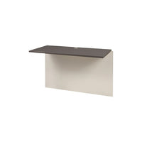 Bestar Connexion Collection Bridge, Sandstone & Slate-1" commercial-grade work surface resists scratches, stains and burns
