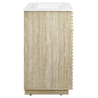 Modway Render 24" Faux Travertine Bathroom Vanity With Sink - White-Fixtures Not Included