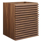 Modway Render 18" Wall-Mount Bathroom Vanity Cabinet - Walnut-Mid-Century Modern Vanity