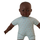 Miniland Soft Body Dolls - 15-3/4" - African-Dressed in sewn-in onesie