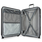 Ricardo Beverly Hills Melrose 30" Hardside Check-in Luggage - Large - Upright - Black-Soft-touch top and side carry handles, bottom carry grip: Makes lifting, loading, and retrieving the suitcase easier from multiple angles
