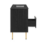 Modway Chaucer 48" Single Sink Bathroom Vanity - Black-Assembly Required