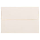JAM Paper 4Bar A1 Strathmore Invitation Envelopes - 3.625" x 5.125" - Natural White Laid - 50 Pack (900913182I)-Color: White