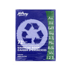 Hilroy Exercise Book Interlined Recycled - 9-1/8" x 7-1/8" - 72 Pages-Hilroy makes it easier for students and teachers to identify the correct subject with a different lightweight colour cover for different rulings