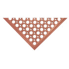 Edgewood Competitor Series Light Grease Resistant Open Top Anti-Fatigue Mat - 3' W x 5' L x 9/16" D - Burnt Orange-Perfect for kitchens, mechanic shops, manufacturing, oil and gas industry