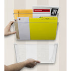 Storex Standard Wall Files Legal - Clear - 2 Pack-7" H x 16.25" W x 4" D