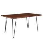 Modway Ardor 60" Live Edge Acacia Wood Acacia Wood Dining Table - Black Walnut-Live Edge Dining Table