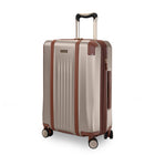 Ricardo Beverly Hills 21" Montecito 2.0 Hardside Carry On Luggage - USB Port - Champagne-Ergonomic telescoping handle with comfort-molded grip - Makes it easier and more comfortable to maneuver through airports, hotels, and busy streets