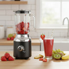 JS Gourmet Retro Collection Electric Blender with 1.5 L Glass Jar-Multiple speed control