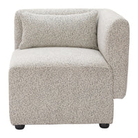 Zuo Simu Corner Chair - Dune Greige-Armrest support