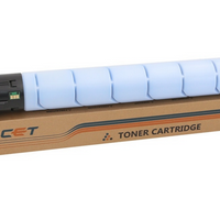 CET Konica Minolta Bizhub C458/658/Develop ineo +458/+658/Olivetti d-Color MF-454/654 TN-514C/B1207 Toner Cartridge - Standard Yield - Cyan-Color: Cyan