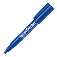 Pentel Green Label Permanent Marker - Chisel Point - Blue-Low-odour xylene-free ink formula