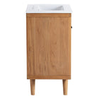 Modway Birdie 24" Bathroom Vanity - Natural/White-8" Centerset Faucet Holes