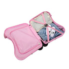 Bioworld Ride On Luggage - Lilo and Stitch-Durable & Lightweight: Made from sturdy ABS and PC materials, ensuring long-lasting use while remaining easy to carry