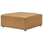 Modway Mingle Vegan Leather Ottoman - Tan-Contemporary Modern Ottoman