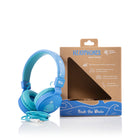 Planet Buddies Kids Wired Headphones - Blue (Whale)-100% recyclable packaging, with no plastic used