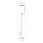 Monarch Specialties 62" H Contemporary Floor Lamp - Brass Metal / Ivory / Cream Shade-Made with quality materials, this decorative accent lighting includes a 2 year limited warranty against any defects for your satisfaction