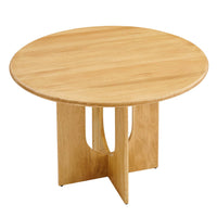 Modway Rivian Round 48" Wood Dining Table - Oak-Round Dining Table