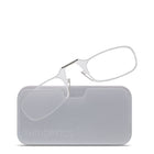 ThinOptics Reader with Universal White Pod - 2.5 - Clear-Comes in two beautiful styles, the rectangular Brooklyn and the oval Manhattan, and is flattering on both men and women.