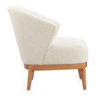 Zuo Leque Accent Chair - Tawny Beige-Dimensions: 29.9" L x 28.3" W x 29.9" H